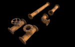 Industrial Pipes with 4K PBR texture -city props 3-