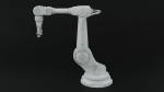 Industrial robot arm dirty