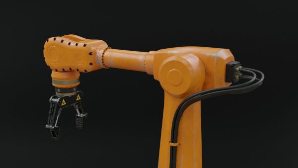 Industrial robot arm dirty