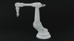Industrial robot arm dirty
