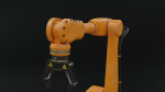 Industrial robot arm dirty