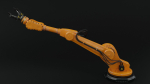 Industrial robot arm dirty