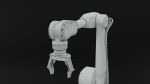 Industrial robot arm dirty lowpoly