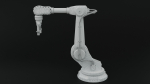 Industrial robot arm dirty lowpoly