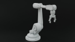 Industrial robot arm dirty lowpoly