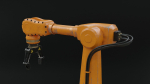 Industrial robot arm dirty lowpoly