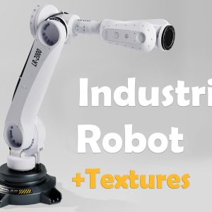 Industrial Robot Low Poly