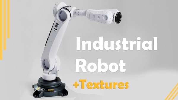 Industrial Robot Low Poly
