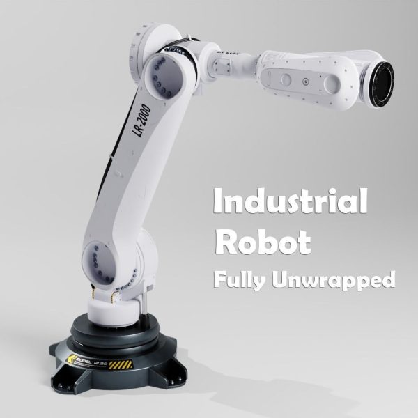 Industrial Robot Low Poly