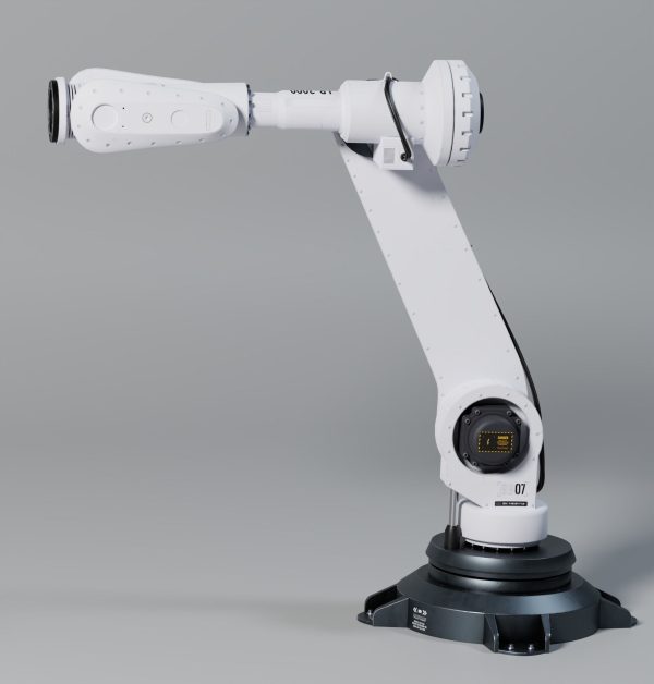 Industrial Robot Low Poly