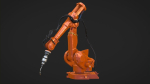 Industrial Robot Machine Rigged