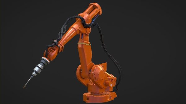 Industrial Robot Machine Rigged