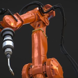 Industrial Robot Machine Rigged
