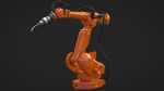 Industrial Robot Machine Rigged