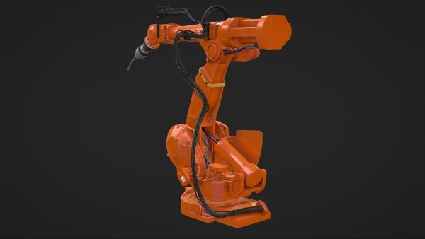 Industrial Robot Machine Rigged