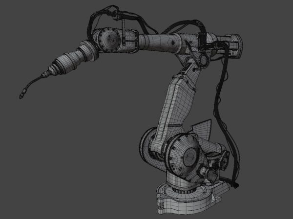 Industrial Robot Machine Rigged