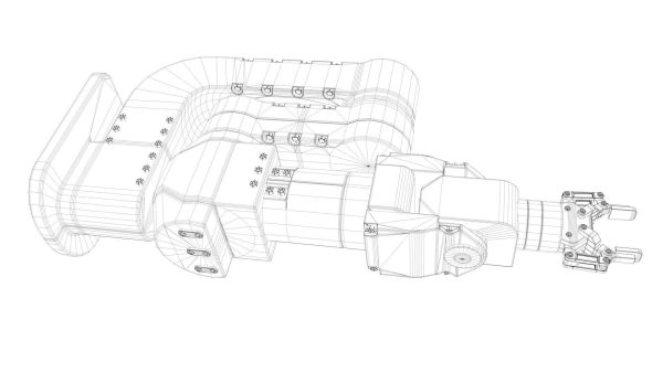 Industrial Robot with Gripper