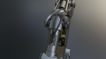 Industrial Robotic Arm with Rigged and Animated