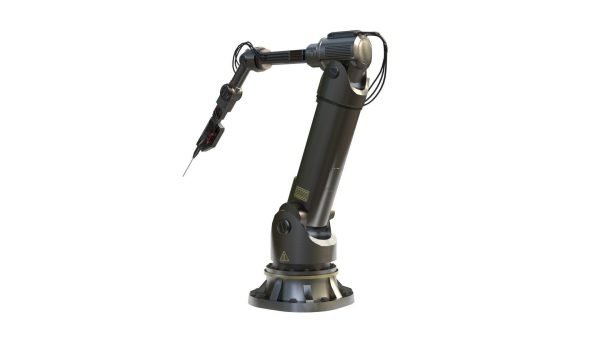Industrial Robotic Arm with Rigged and Animated