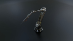 Industrial Robotic Arm with Rigged and Animated