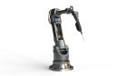 Industrial Robotic Arm with Rigged and Animated