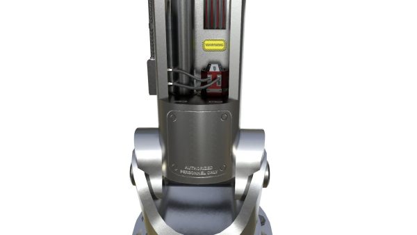 Industrial Robotic Arm with Rigged and Animated