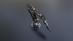 Industrial Robotic Arm with Rigged and Animated