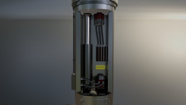Industrial Robotic Arm with Rigged and Animated