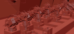 Industrial robots assembling 3D printers