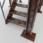 Modular Industrial Rusty Stairs