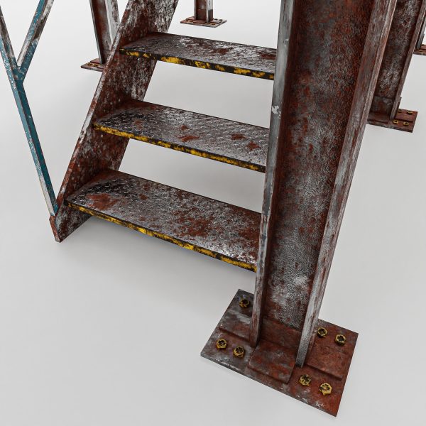 Modular Industrial Rusty Stairs