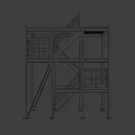 Modular Industrial Rusty Stairs