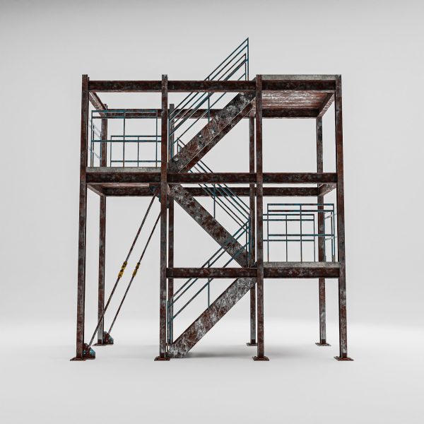 Modular Industrial Rusty Stairs