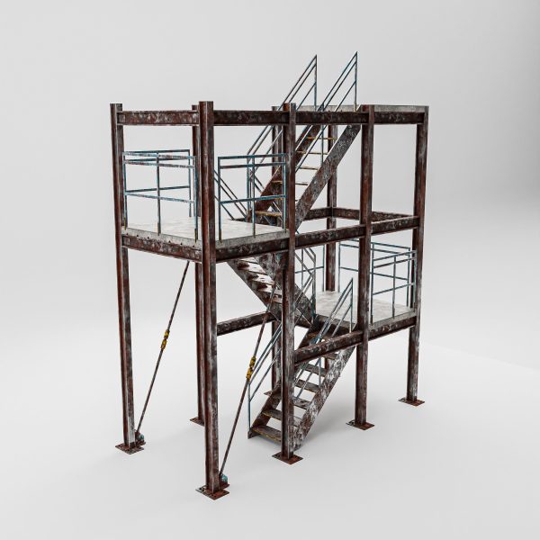 Modular Industrial Rusty Stairs