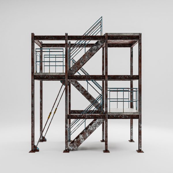 Modular Industrial Rusty Stairs