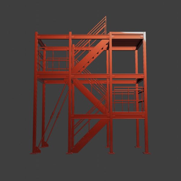 Modular Industrial Rusty Stairs