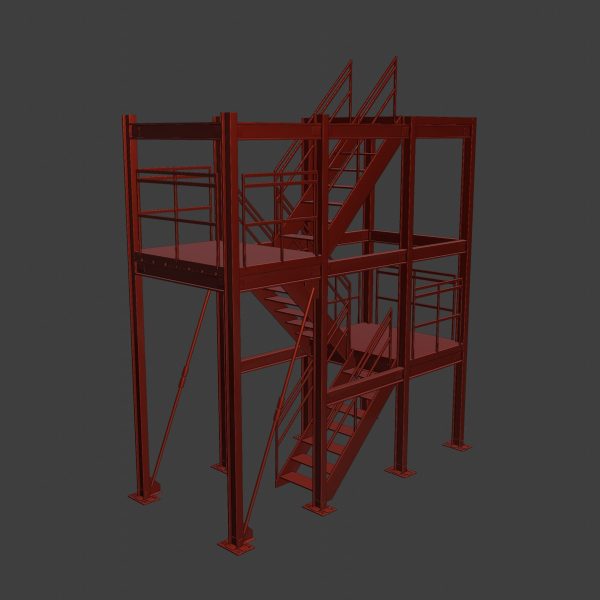 Modular Industrial Rusty Stairs