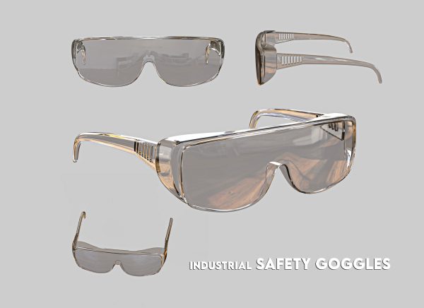 Industrial SAFETY GLASSES transparent