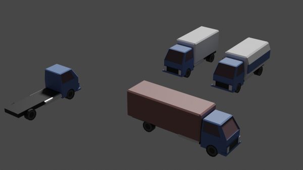 Industrial set factory with chimneys