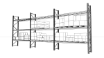 Industrial shelving unit