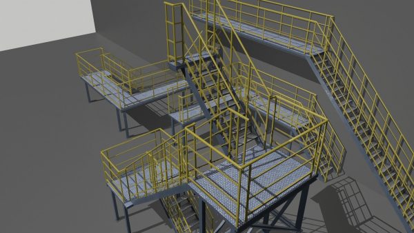 Industrial Stairs Modular 2