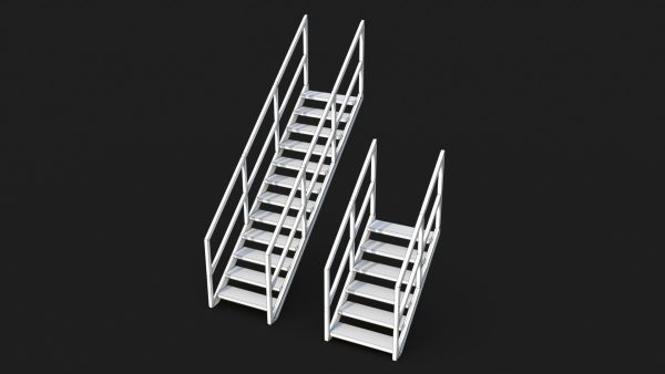 Industrial Stairs Modular PBR 01
