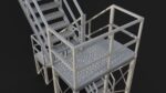 Industrial Stairs Modular PBR 01
