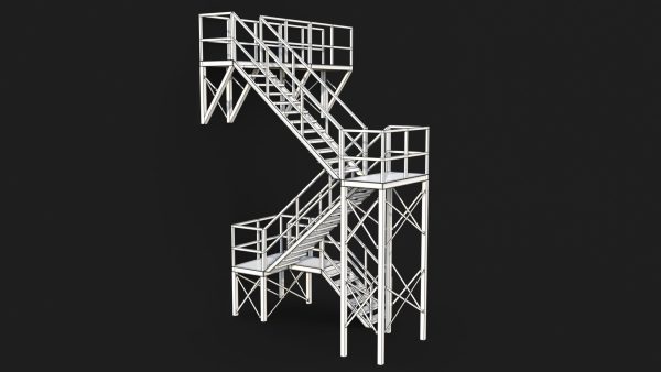 Industrial Stairs Modular PBR 01
