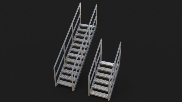 Industrial Stairs Modular PBR 01