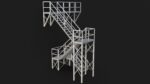 Industrial Stairs Modular PBR 01