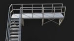 Industrial Stairs Modular PBR 01