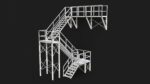 Industrial Stairs Modular PBR 01