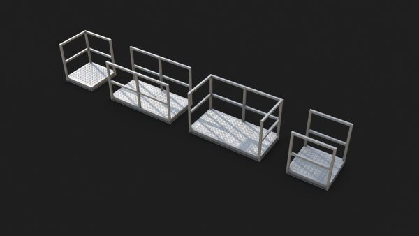Industrial Stairs Modular PBR 01