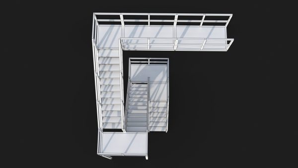 Industrial Stairs Modular PBR 01